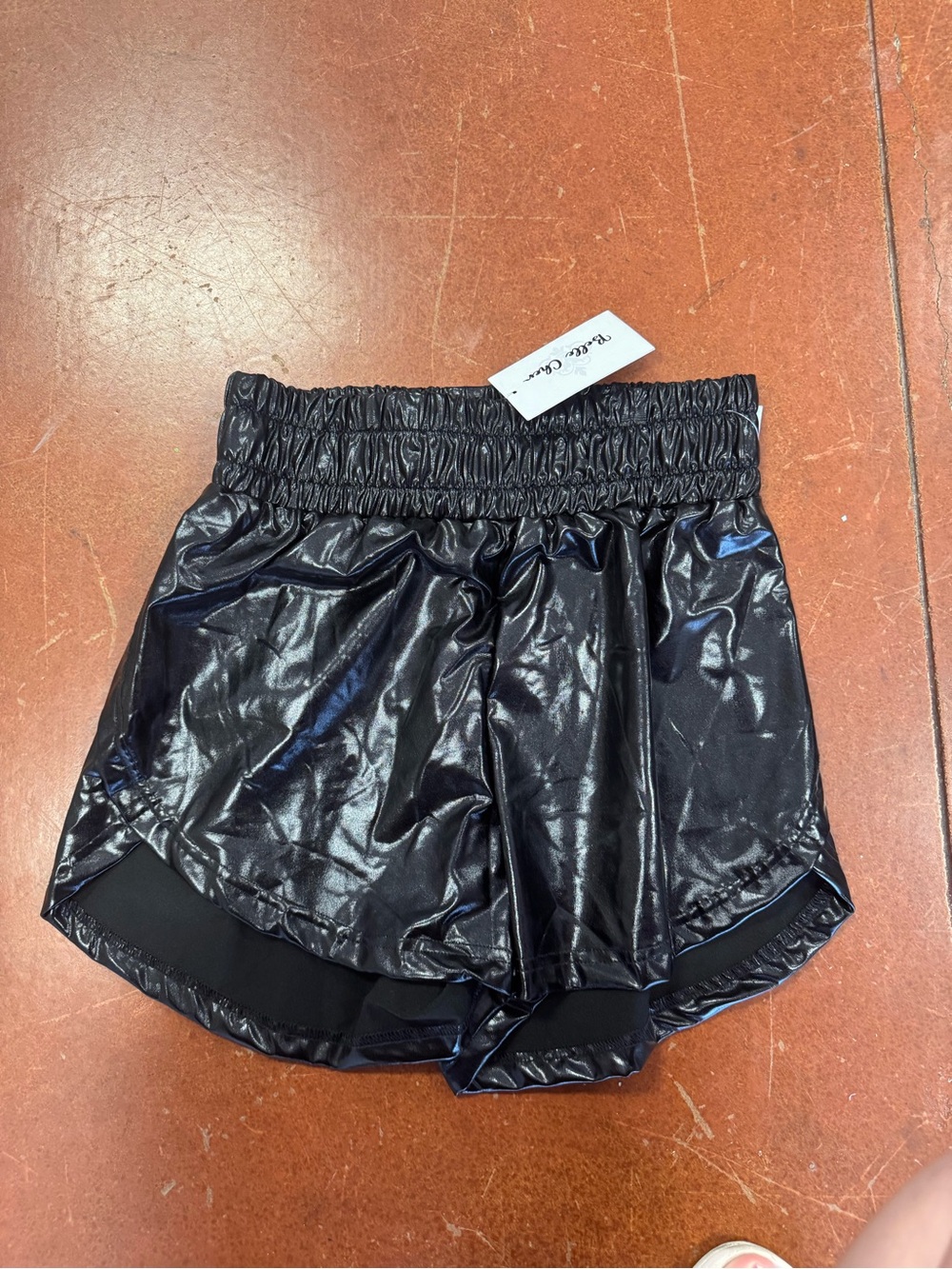 Black Metallic Women’s Shorts